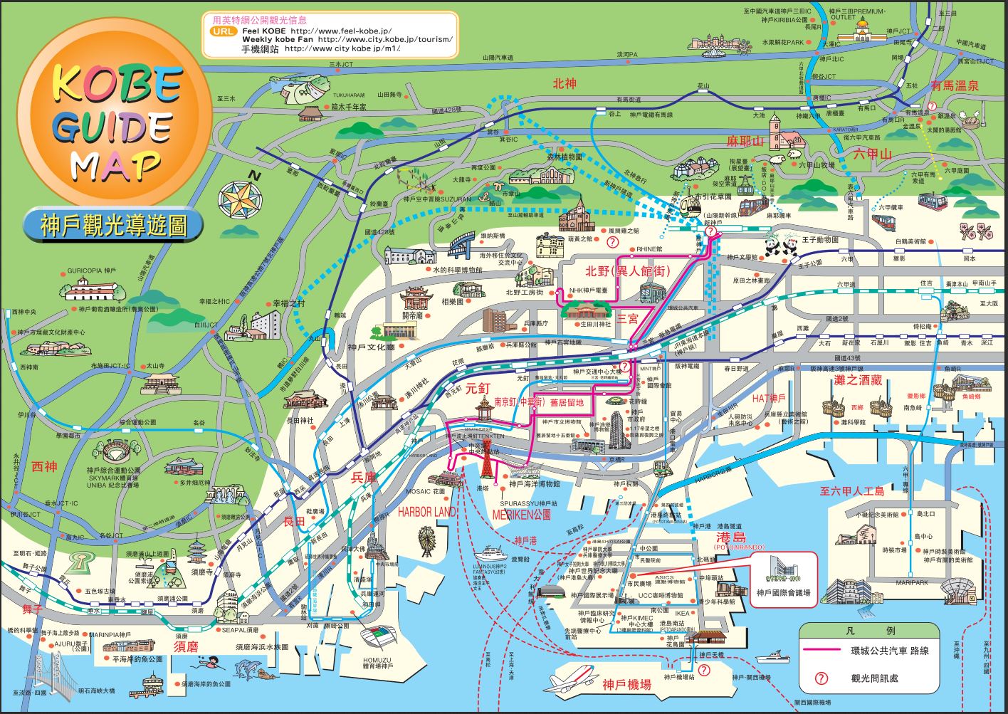 神戶市觀光地圖
